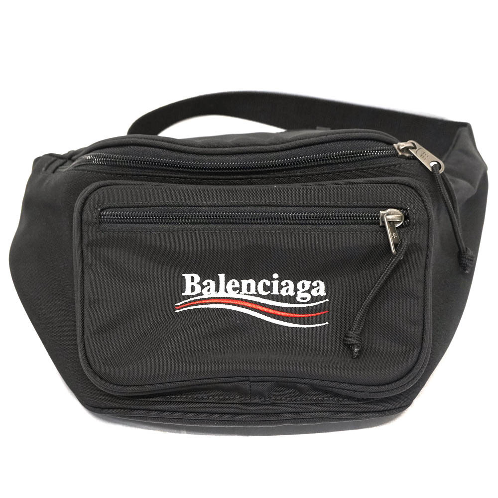 BALENCIAGA Explorer Belt Bag Waist Clutch Body Bum Crossbody Belt Black